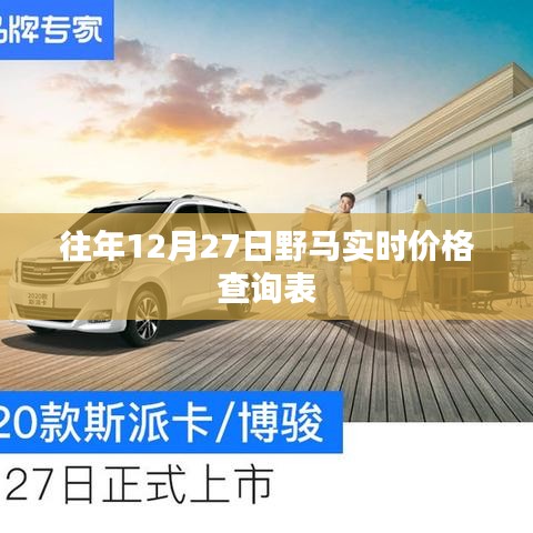 野馬實(shí)時(shí)價(jià)格查詢表（往年12月27日）
