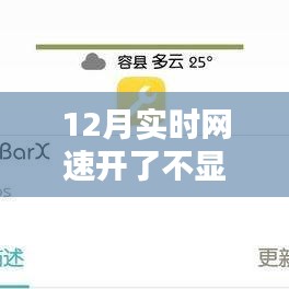 12月網(wǎng)速不顯示問題解析與應(yīng)對指南