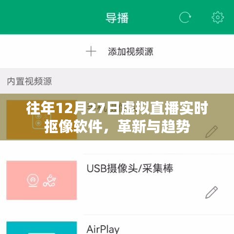 革新與趨勢(shì)，虛擬直播實(shí)時(shí)摳像軟件的發(fā)展回顧與展望
