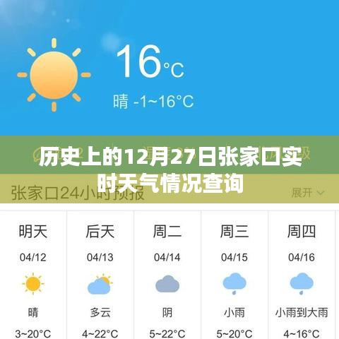 12月27日張家口歷史天氣實時查詢報告