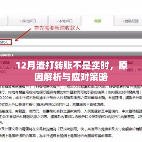 渣打銀行轉(zhuǎn)賬延遲原因解析及應(yīng)對(duì)方法
