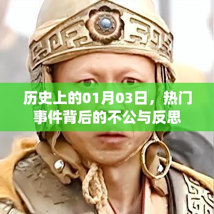 歷史上的1月3日，重大事件背后的不公與反思