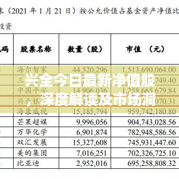 興全今日最新凈值股，深度解讀及市場洞察報告