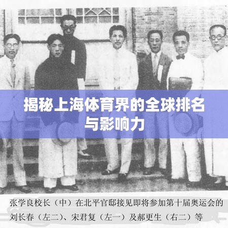 揭秘上海體育界的全球排名與影響力