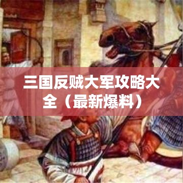 三國反賊大軍攻略大全（最新爆料）