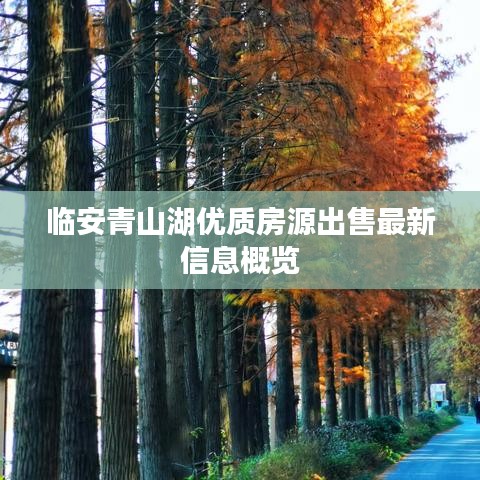 臨安青山湖優(yōu)質(zhì)房源出售最新信息概覽
