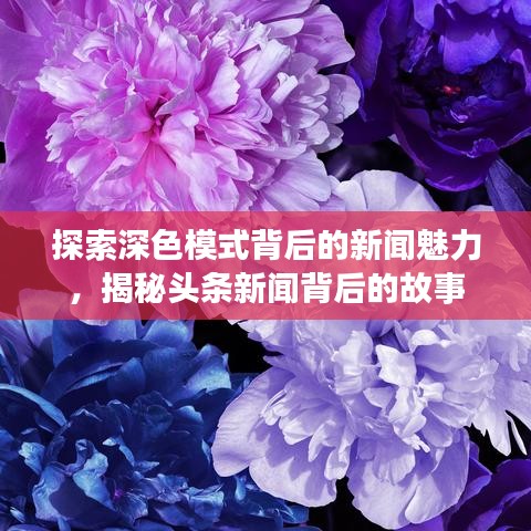 探索深色模式背后的新聞魅力，揭秘頭條新聞背后的故事