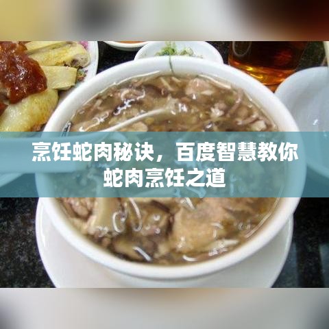 烹飪蛇肉秘訣，百度智慧教你蛇肉烹飪之道