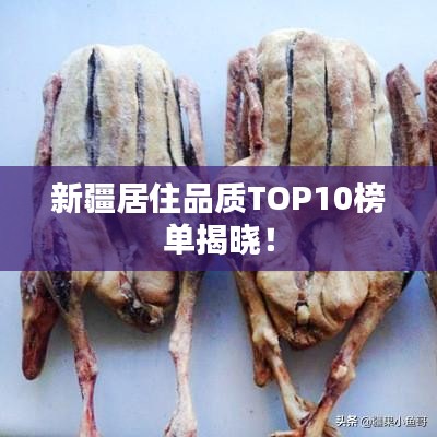 新疆居住品質(zhì)TOP10榜單揭曉！
