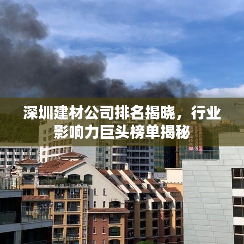 深圳建材公司排名揭曉，行業(yè)影響力巨頭榜單揭秘