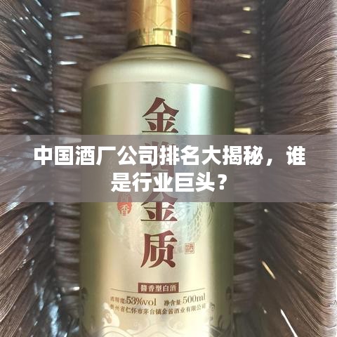 中國酒廠公司排名大揭秘，誰是行業(yè)巨頭？