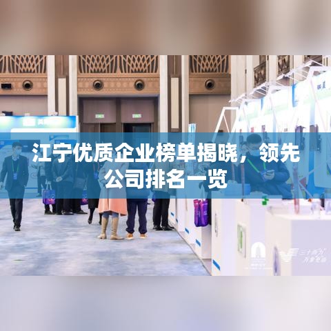 江寧優(yōu)質(zhì)企業(yè)榜單揭曉，領(lǐng)先公司排名一覽